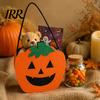 Recyclable Party Souvenir Totes Halloween Felt Candy Bag, Pumpkin Ghost Skull Cat Owl Tote for Non-woven Gift Bags Kids, Non Woven Trick