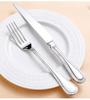 4/5pcs Luxury Plated Flatware Set Stainless Steel Cutlery Set Elegant 18-10 Steel Heavy Weight Flatware Tableware Mirror Cutlery