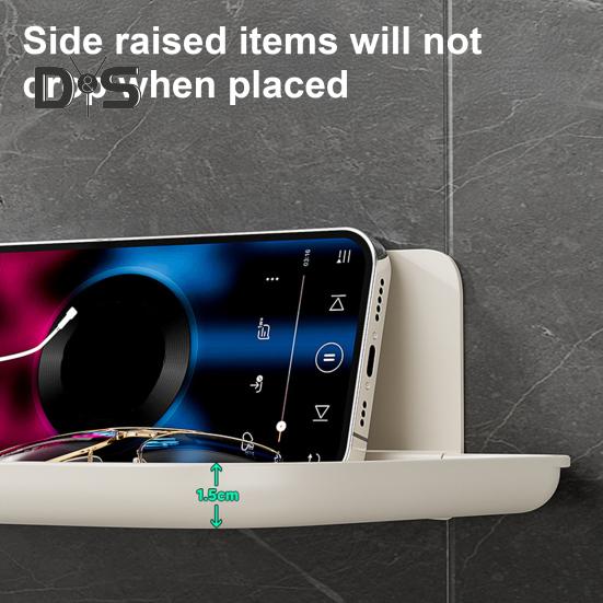 Raft de depozitare montat pe perete Organizator pentru baie Tavă Rezistent la sarcină Pliabil Tavă de depozitare Suport pentru prosoape