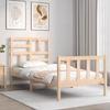 VidaXL Bed Frame with Headboard 90x200 Cm Solid Wood 3193061