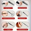 Xiaomi 10pcs Deluxe Manicure and Pedicure Set Splash Proof Nail Clippers Ear Pick Stainless Steel Nail Scissors Christmas Gift