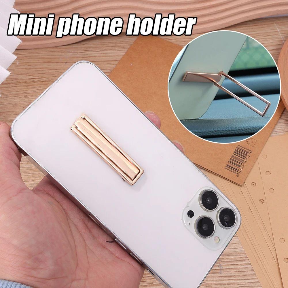 Zinc Alloy Phone Holder Ultra Thin Support Frame Creative Back Sticker Bracket  Universal