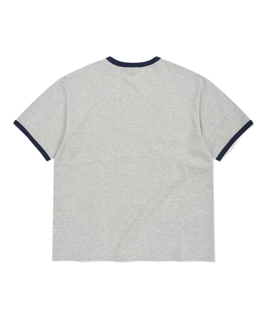 COVERNAT Cactus Valley Graphic T-Shirt Melange Grey
