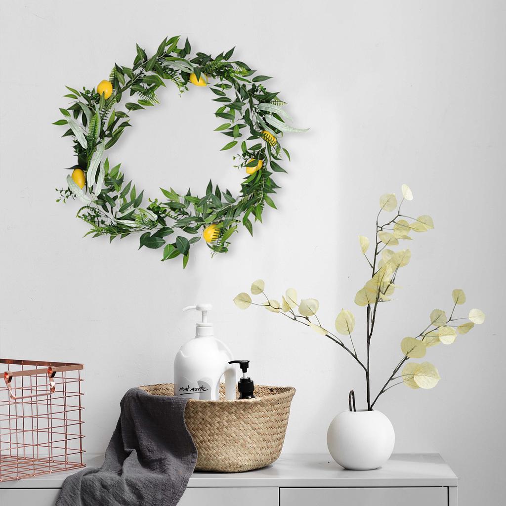 Artificial Lemon Garland Decorative Lifelike Greenery Lemon Vine Garland for Home Wedding Decoration