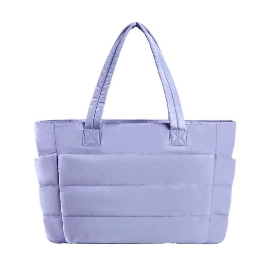 Umhängetasche Damen Gesteppte Tragetasche Große Kapazität Leichte Wasserdichte Handtasche mit Mehreren Taschen Laptop Arbeit Reisen Fitnessstudio Tragetasche