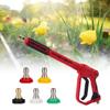 Pressure Washer Guns High Power Washer Guns with 5 Nozzle Tips Replacement Wand Extension Pressure Washer Guns