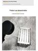 Non-slip Stainless Steel Shower Stool for Elderly - Square, Four-legged Design