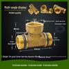 Copper Union with Inner/Outer Threads, Double Inner Thread Water Heater Connector Tee/Elbow Nipple, 46mm & 1" Thread, Different Diameters.