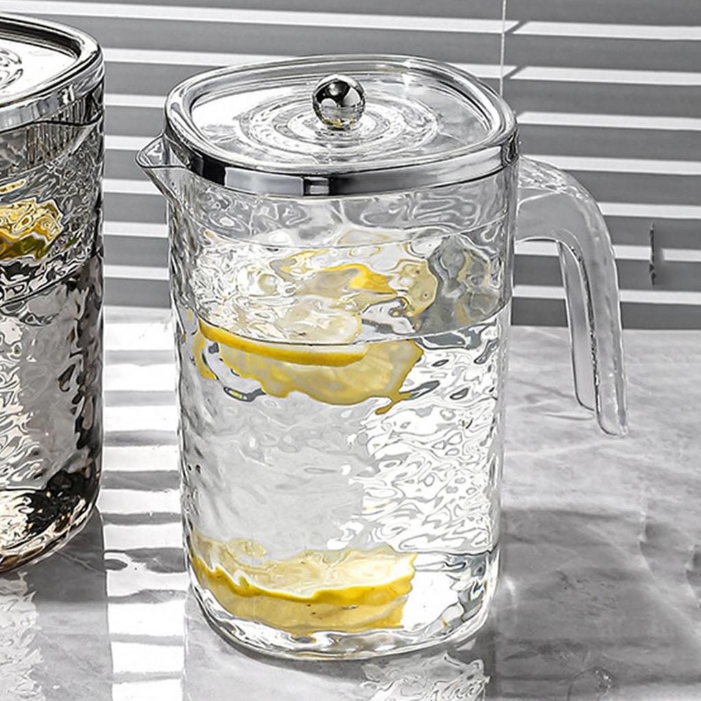 Pitcher with Lid Water Jug 1800 Ml Juice Container Multifunctional Portable