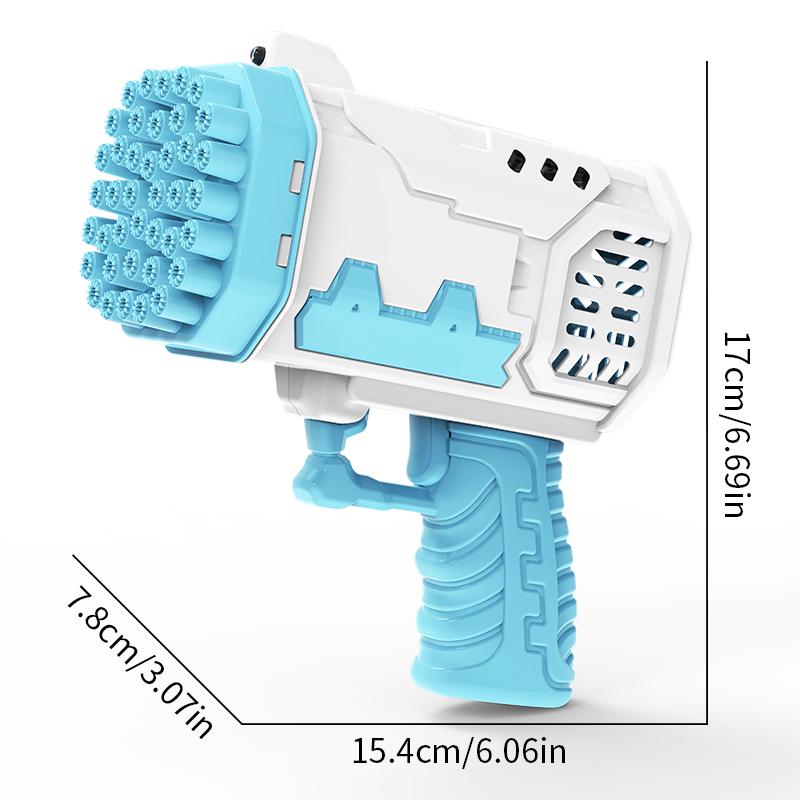 40 Hole Rocket Launcher Bubble Machine Handheld Gatling Electric Bubble Gun Toy Kindergarten Without Battery and Bubble Water