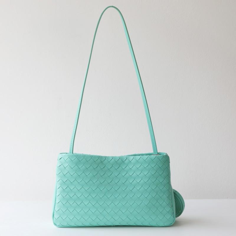 2026 Womens Genuine Leather Woven Mini