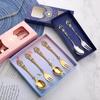 HANYANG 304 Stainless Steel Tableware Family Hotel Supplies Steak Fork and Spoon Set Western-style Tableware