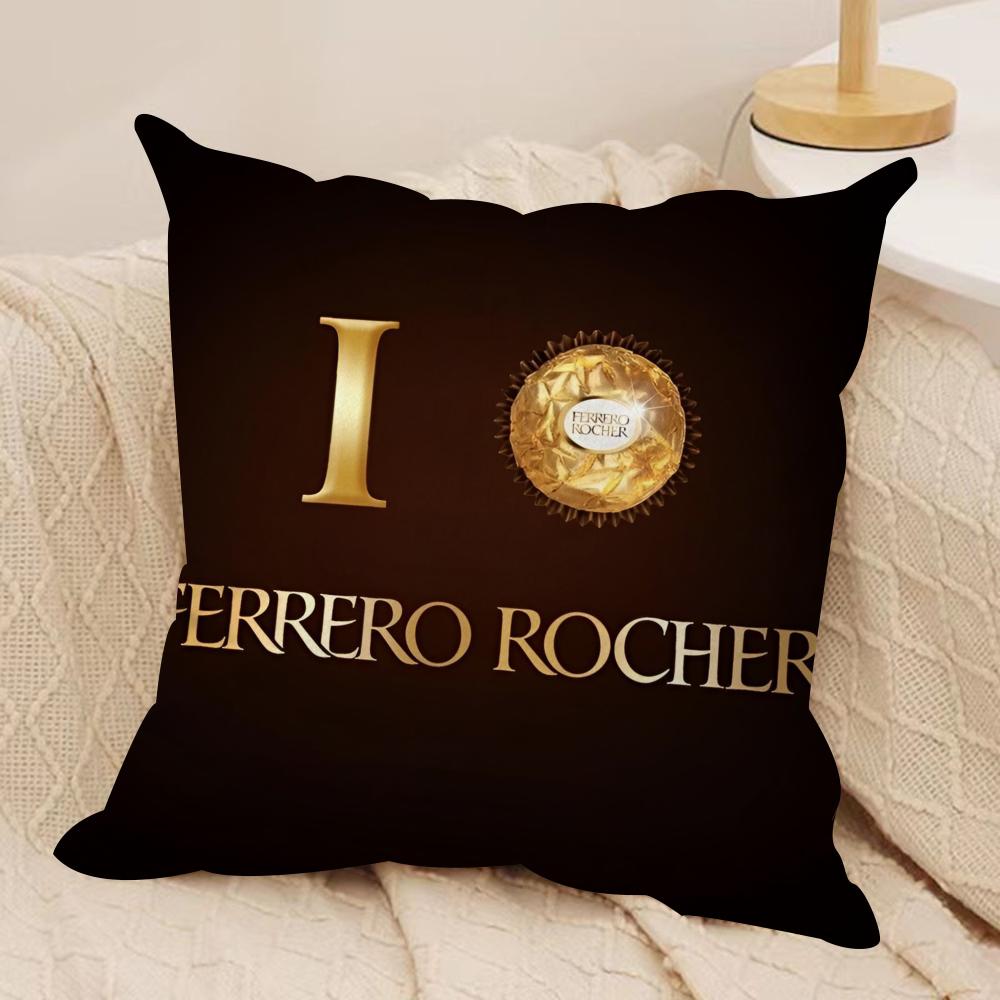 Anime Sweet FFerreros Cushion Cover Short plush Doublesided Print Square Throw Pillow Covers Sofa Home Cushion Decor