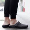 Men's Backless Walking Mule Summer Slip-on Closed Toe Loafer Casual Slide Slipper Traveltime Mule for Men