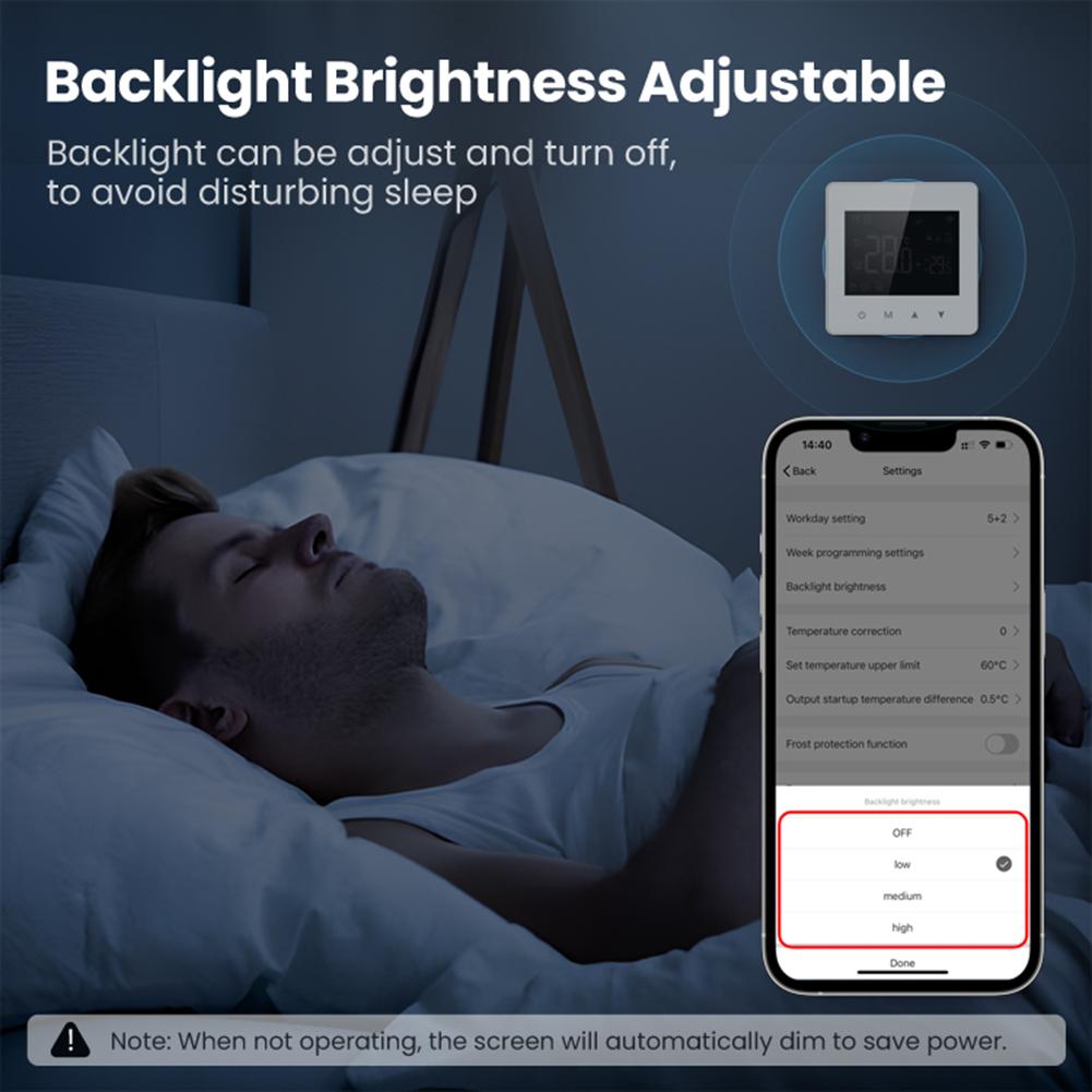 

Tuya Zigbee Thermostat Battery Powered Smart Home Wireless Thermostat APP Remote Control Work with Alexa Google Home Yandex China Mainland
