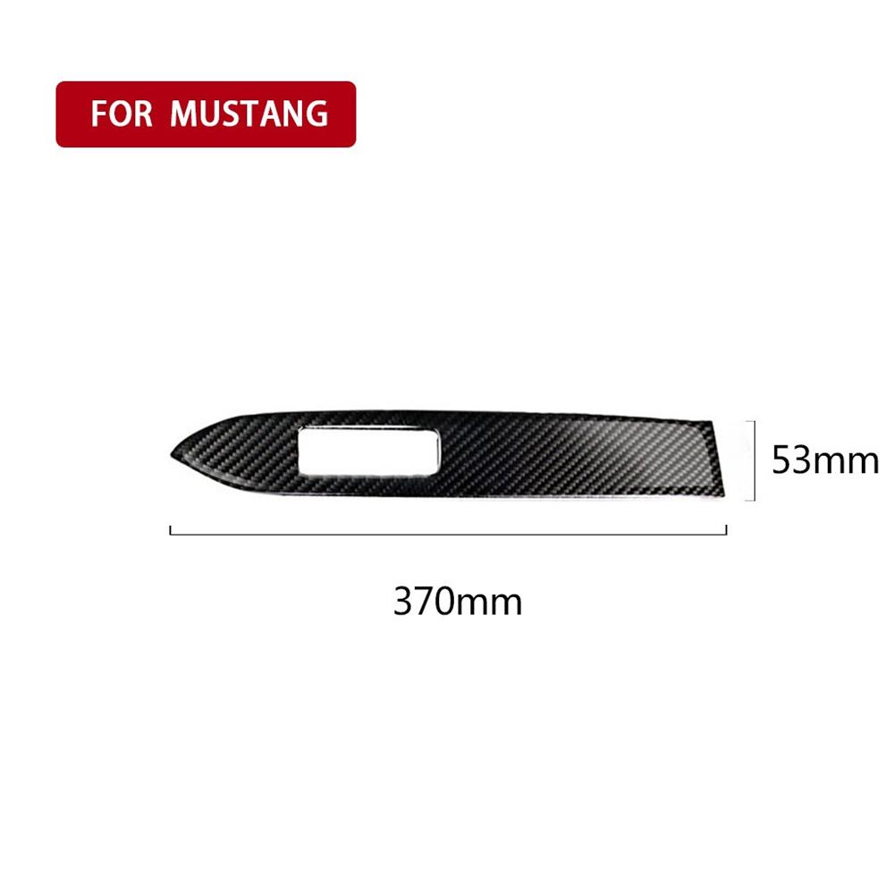 Carbon Fiber Innor Dashboard Panel Cover Trim Right For 2015-19 Ford Mustang LHD