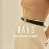 Daks Black 4d Gold Buckle Hook Belt Dbbe4f778bk