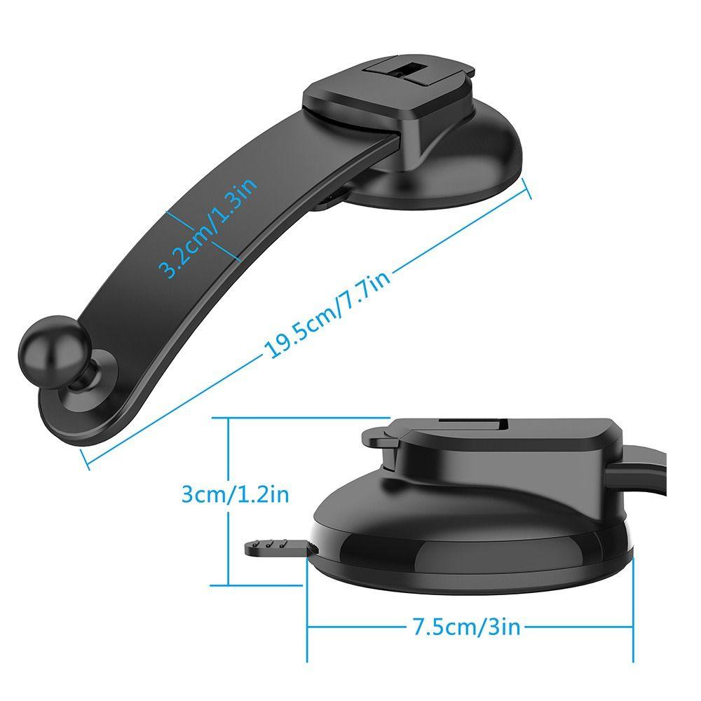Adjustable Car Holder Adapter 360° Rotation 17mm Ball Head Mobile Phone Holder Vehicle Mount