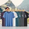 (L-8XL)Ice Silk Men Quick Dry Sport T-shirt Round Neck Loose Camping Hiking Fishing Tank Tops Mesh Air Conditioning T-shirt Man