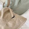 Soft Cotton Solid  Women's Drawstring Sun Protection Wide-brim Fisherman Hat, Summer Wide-brim Beach Travel Bucket Hat