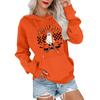 Women's Fashionable, Casual, Comfortable Round-neck, Hooded, Long-sleeved, Halloween-print Warm Sweater