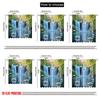 2D plochý tisk 2 ks Romantická letní záclona Lesní strom Pohled na řeku Zatemňovací Polyester Slavnostní Sváteční Vhodné pro Svátek