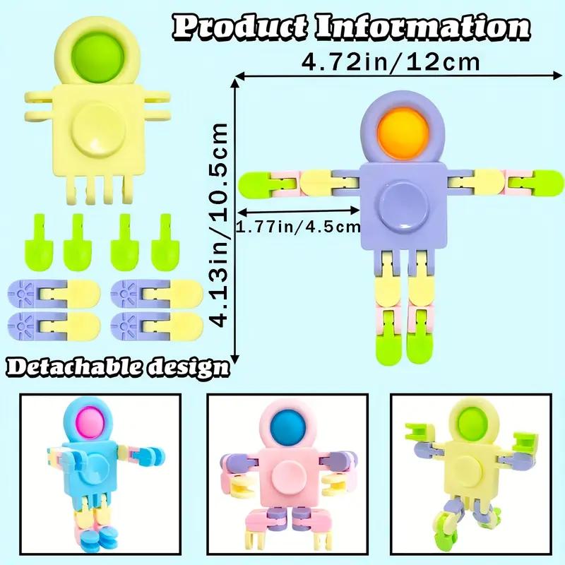 Mecha Mechanical Deformation Rotation Robot Astronaut Toy Aircraft Hand-Controlled Drone Interactivefor Kids Gift