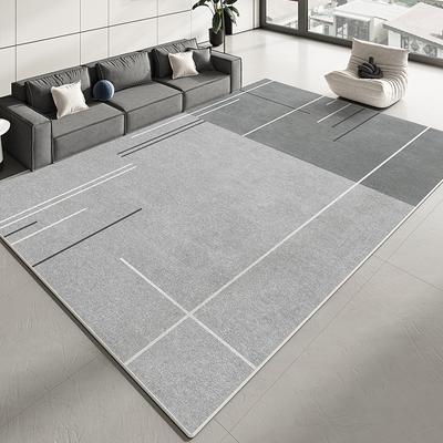 Tapete de Veludo de Cristal Simples da Moda para Sala de Estar Sofá Mesa de Chá Tapete Resistente ao Desgaste Quarto Tapete Sujo Decoração de Casa