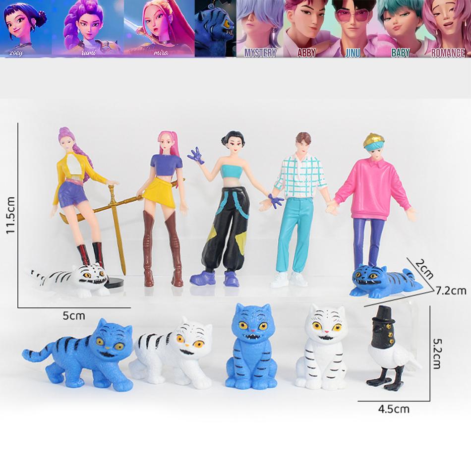 Kpop Dämonenjäger Actionfigur Spielzeug Derpys Tiger Rumi Mira Zoey Sussy Kpop Mädchen Junge Gruppe Figur Puppe Fans Geschenk Geburtstagsgeschenk