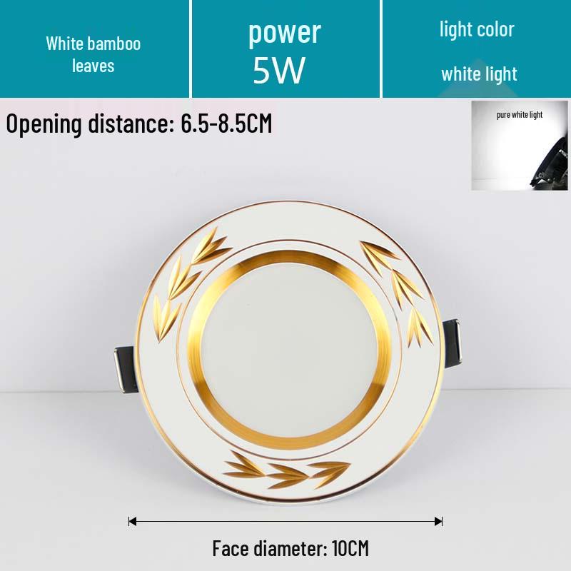 7.5-Inch Recessed Ceiling Downlight with 3-Color Dimming for Living Room