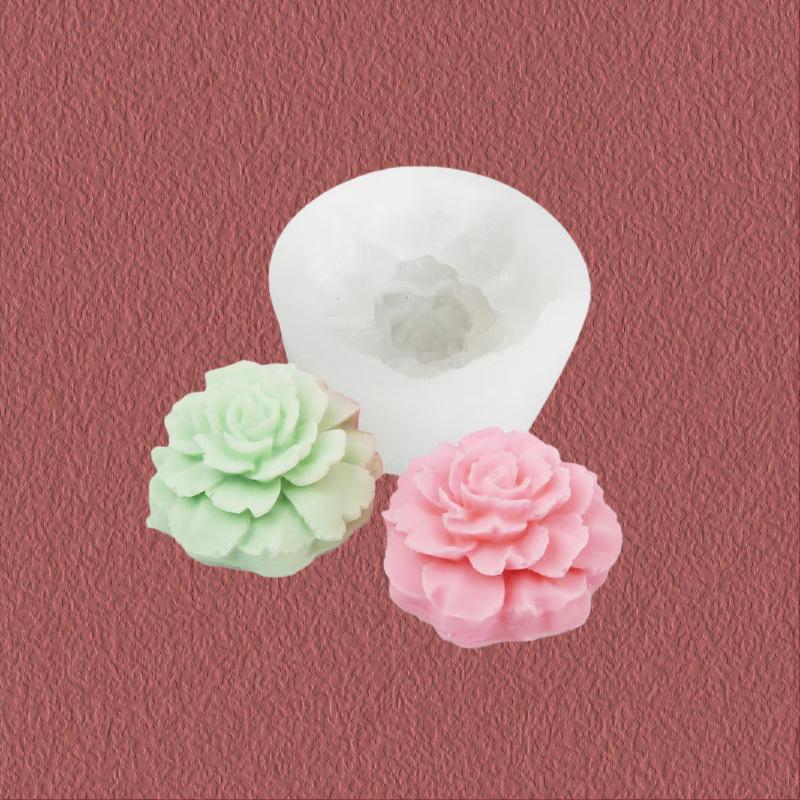 Carnation Silicone Mold for Candle, Flower Diffuser, Car Vent Decoration, and Cake Design