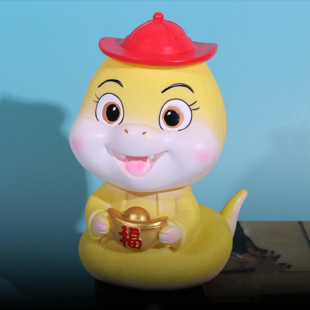 Savings Tank Zodiacs Snake Piggy Bank Money Saver Snake Coin Storage Box  New Year Gift