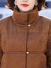 Premium Winter Down Jacket for 45-Year-Old Women: Short, Stylish, Cotton-filled Outerwear