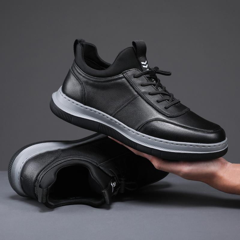 

Head Layer Cowhide Casual Shoes Men s Autumn Sports Shoes Genuine Leather Men s Shoes Thick Soled Men s Travel Shoes Dad Shoes 38
