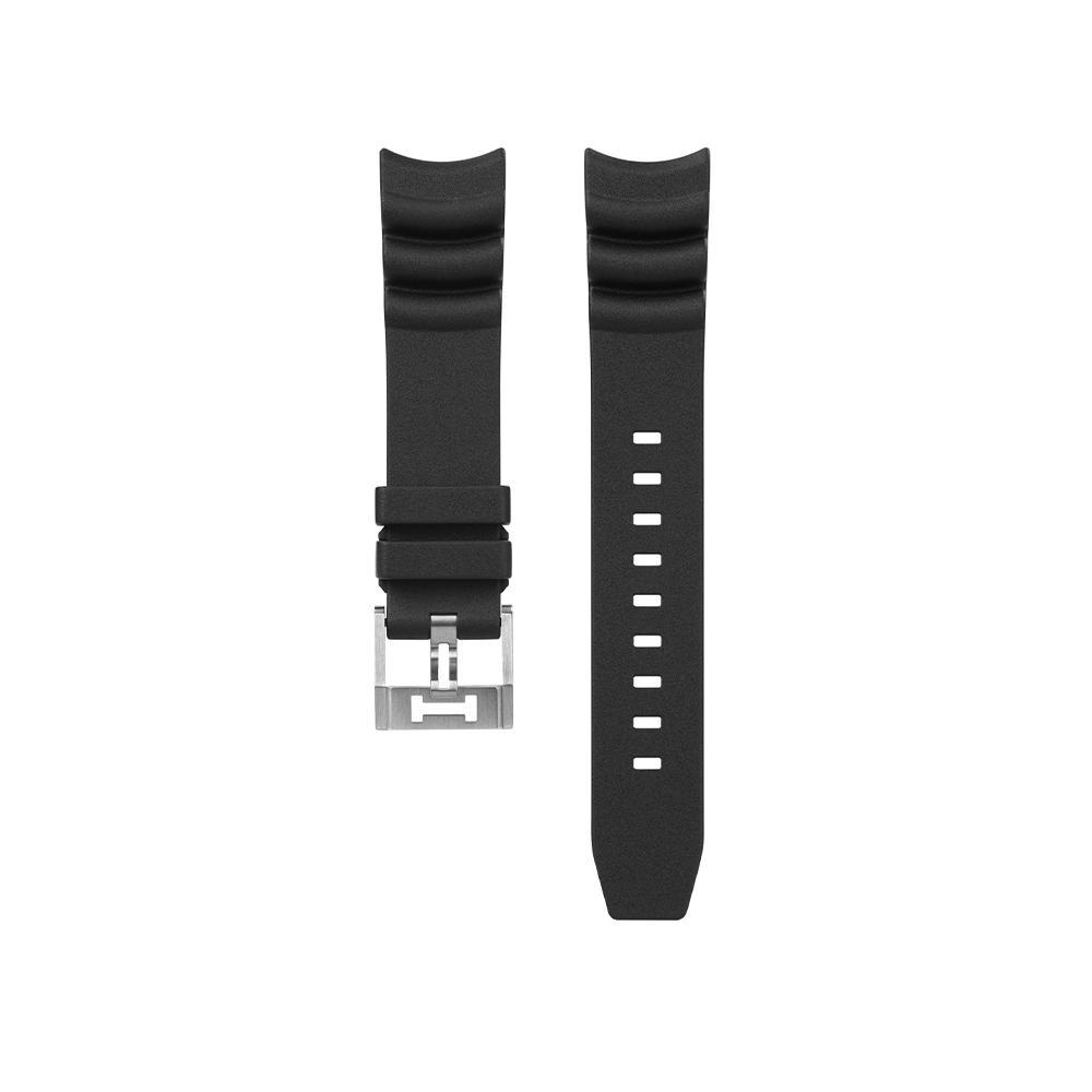 [Hamilton] Black Rubber Strap 20mm H6000001531