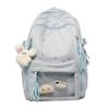 School Bag for Girls, High Aesthetic Value Transparent Pain Bag for Middle School Students, Cute Elementary School Backpack, Large Capacity