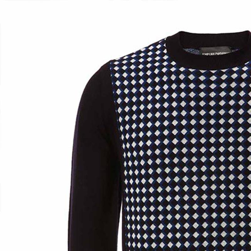 EMPORIO ARMANI Sweater Men's Black 6H1MXN-1MHTZ-F972