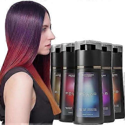 (dark Brown) Hair Dye Shampoo,Polar Hair Dye Shampoo, Polar Haircare Instant Dye Shampoo, Natural Hair Color Shampoo for Gray Hair Coverage, Suitable