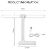 Doppelkopf-Beleuchtung LED-Lade-Schreibtischlampe, Stil: Wiederaufladbar 3600mAh+Kabel