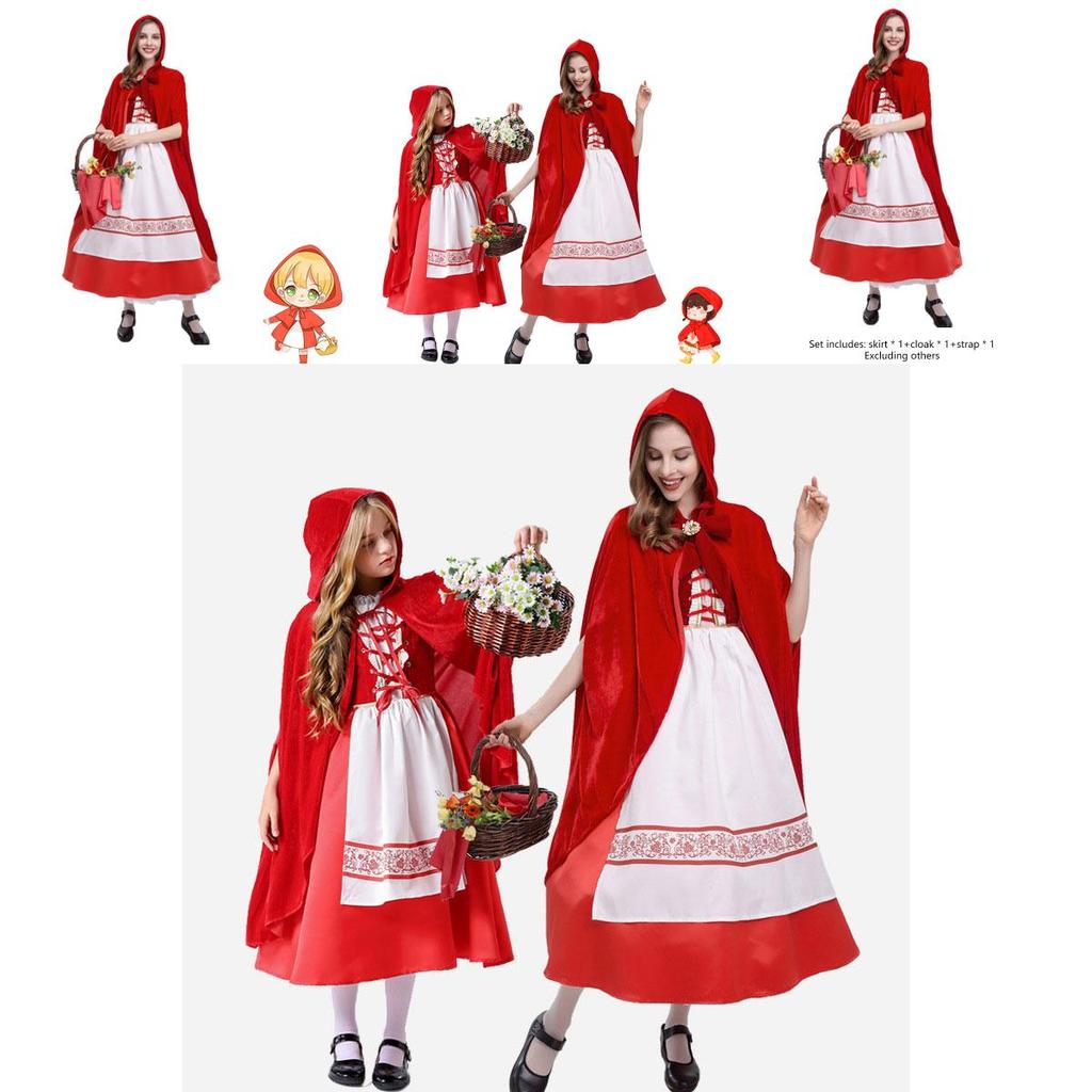 Fantasy-themed Yue Mei Keshi Little Red Riding Hood Cosplay Costume For Games And Anime Role-playing