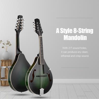 Mandolin A Style 8-String Basswood Body Engineer Wood Fingerboard Adjustable String Instrument for