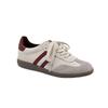 2025 New Retro Color Matching Round Head Lace-up Soft-soled German Training Shoes Women's Versatile Casual Height-increasing Forrest Gump Shoes Board