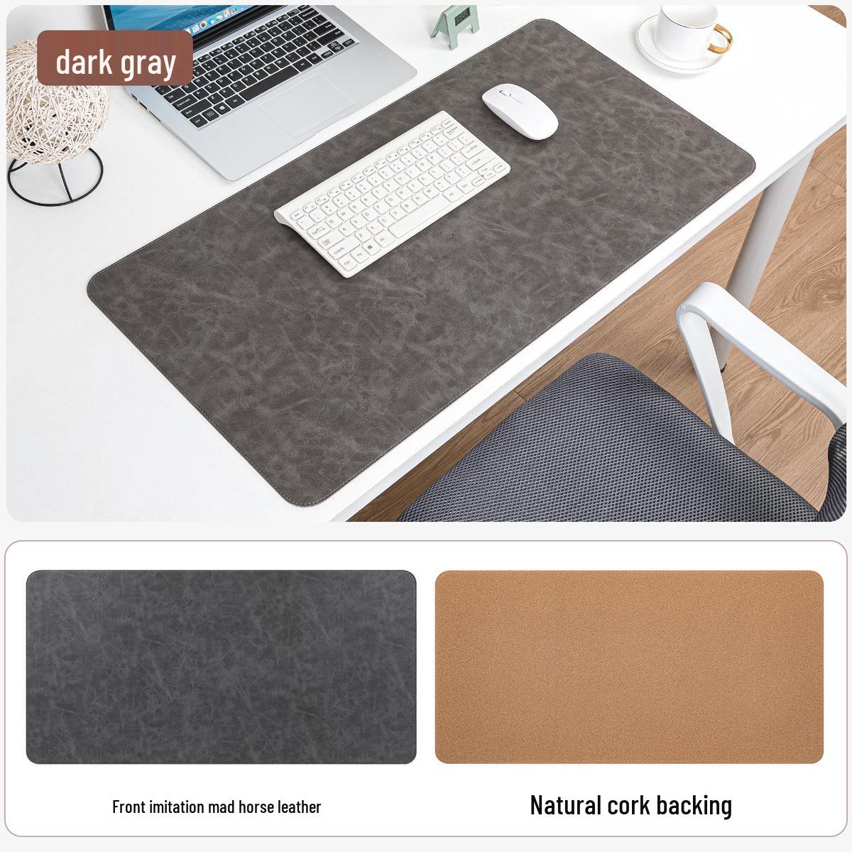 

Настольный коврик из кожи Crazy Horse класса люкс: Большой, Водонепроницаемый, Устойчивый к пятнам коврик для мыши и клавиатуры, Защитник кофейного столика. 21cm*25.5cm [No Strap]