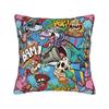 Pillow Cover Cartoon Cute Doodle Fashion Pillow Case For Sofa Couch Bed Living Room Pillowcases