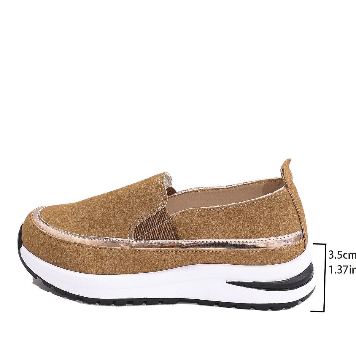 

2025 осень внешняя торговля новая одинарная обувь европейская и американская женская одинарная обувь круглый носок плоская подошва сочетание цветов большой размер лоферы 43 темно-коричневого