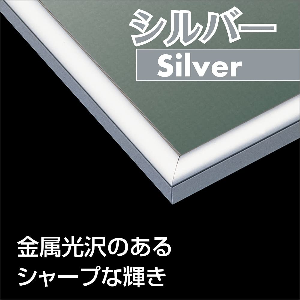 Epoch in Aluminum Puzzle Frame Panel Max Silver x 102 with Hanging Score and UV Protection Cell Cover [Made Japan] (73 cm) (Panel No. 20-T) String,
