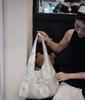 2026 Spring Daisy Sequin One-Shoulder Canvas Hobo Bag