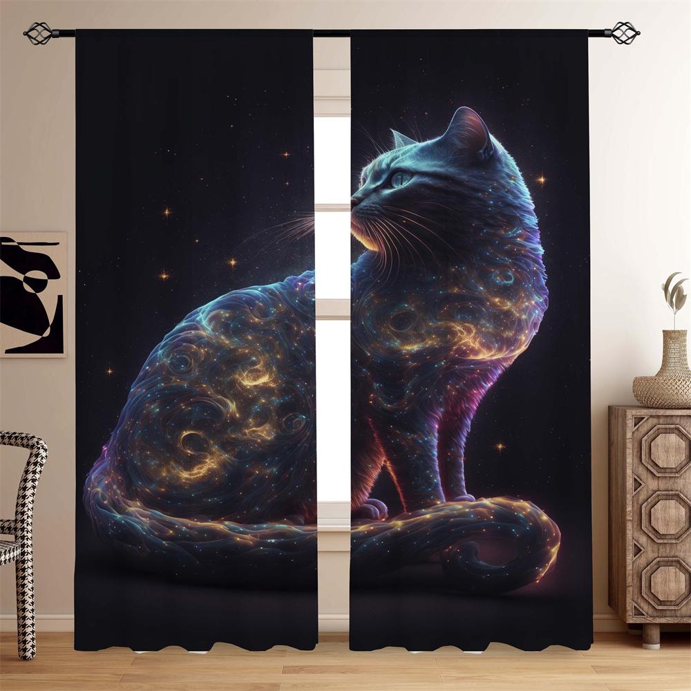 Ästhetische Löwe Rosa Rose Blume Tier Bedruckte Vorhänge für Schlafzimmer Büro Küche Wohnzimmer Arbeitszimmer Fensterdekoration Heimdeko