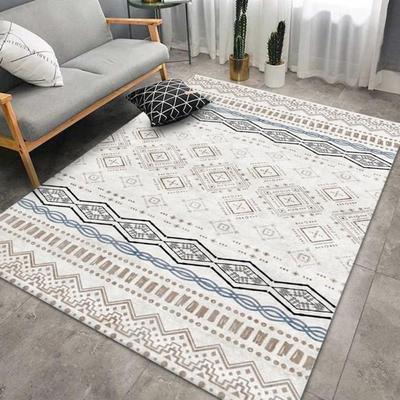 Dywan Crystal Velvet w stylu marokańskim do salonu Dywan w stylu retro nordyckim Poduszka na łóżko Sofa Stolik kawowy Dywan