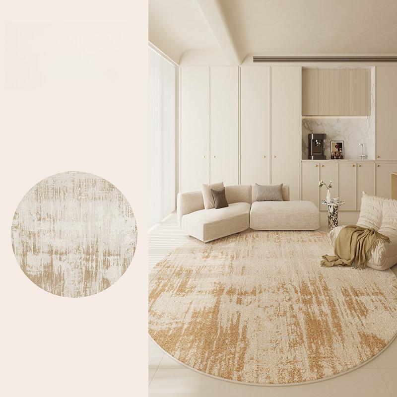Modern Style Bedroom Decor Round Carpet Minimalist Carpets for Living Room Thicken Plush Bedside Floor Mat Fluffy Soft Study Rug